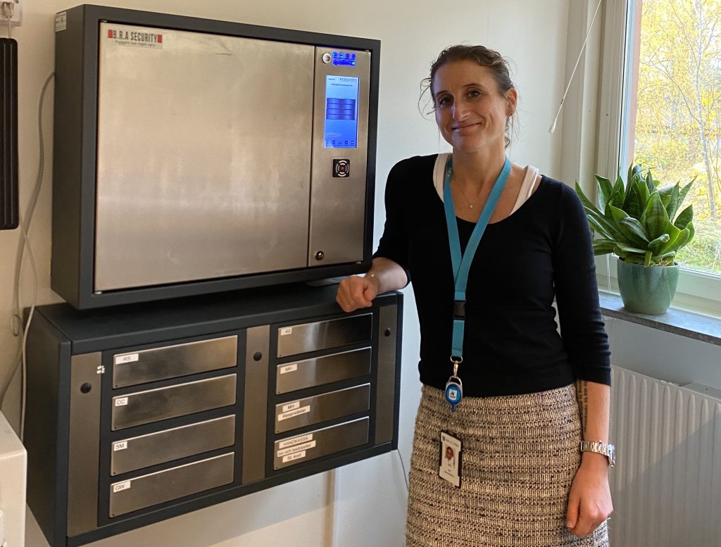 Elektroniskt nyckelskåp hos Lidingö stad