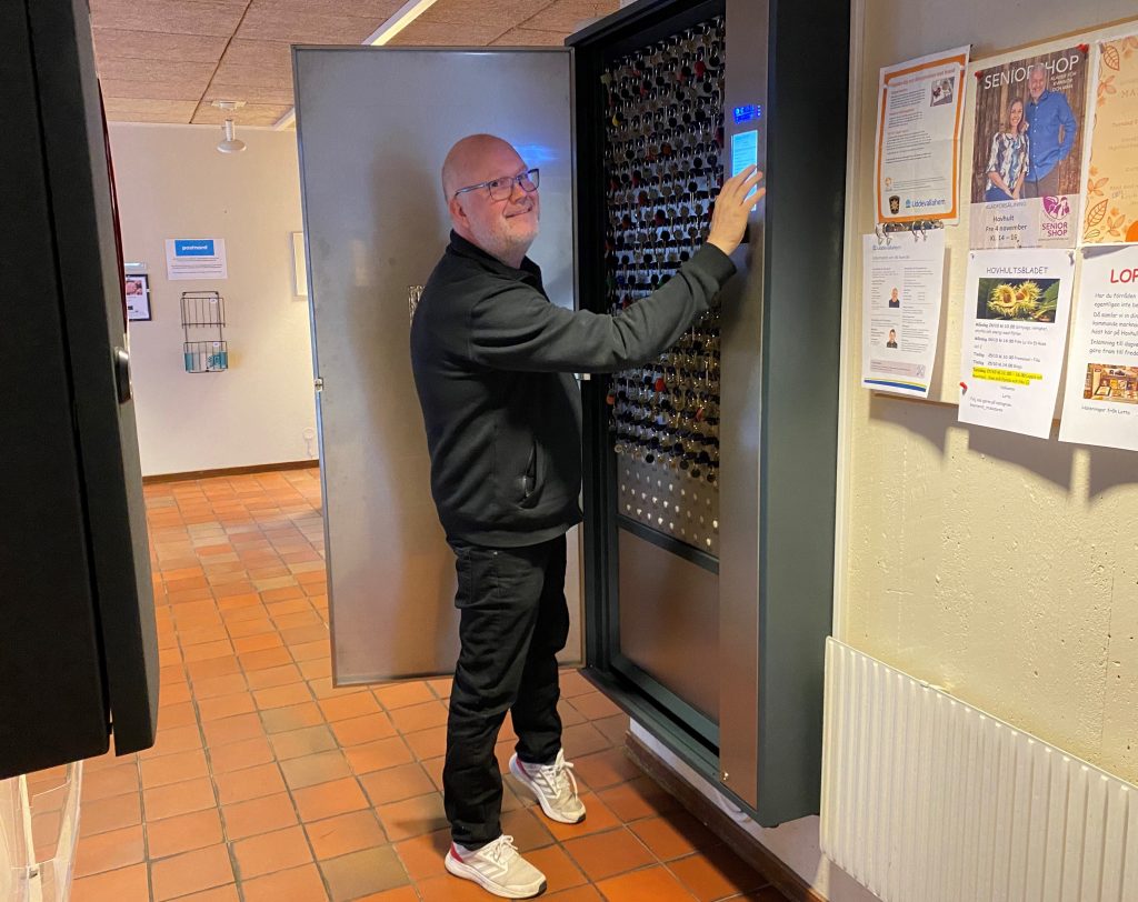 Elektroniskt nyckelskåp för hemtjänst