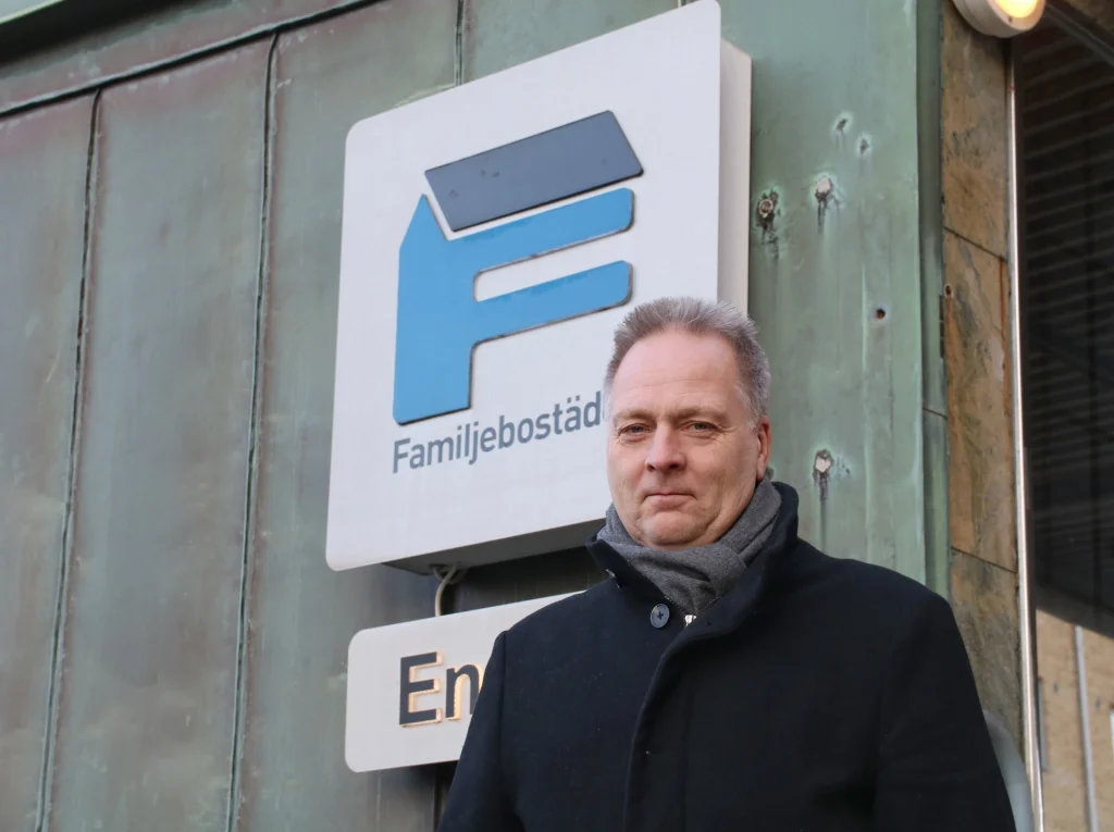 Elektroniskt nyckelskåp hos Familjebostäder